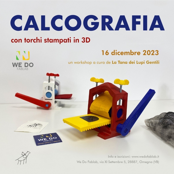 CALCOGRAFIA CON TORCHI STAMPATI IN 3D 16/12/2023